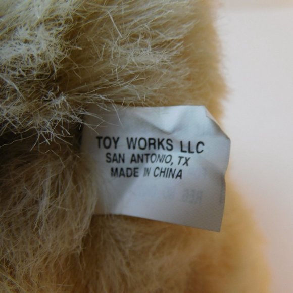 Toy Works LLC Candy Cane Bear 13" Plush Stuffed Animal - Picture 6 of 6